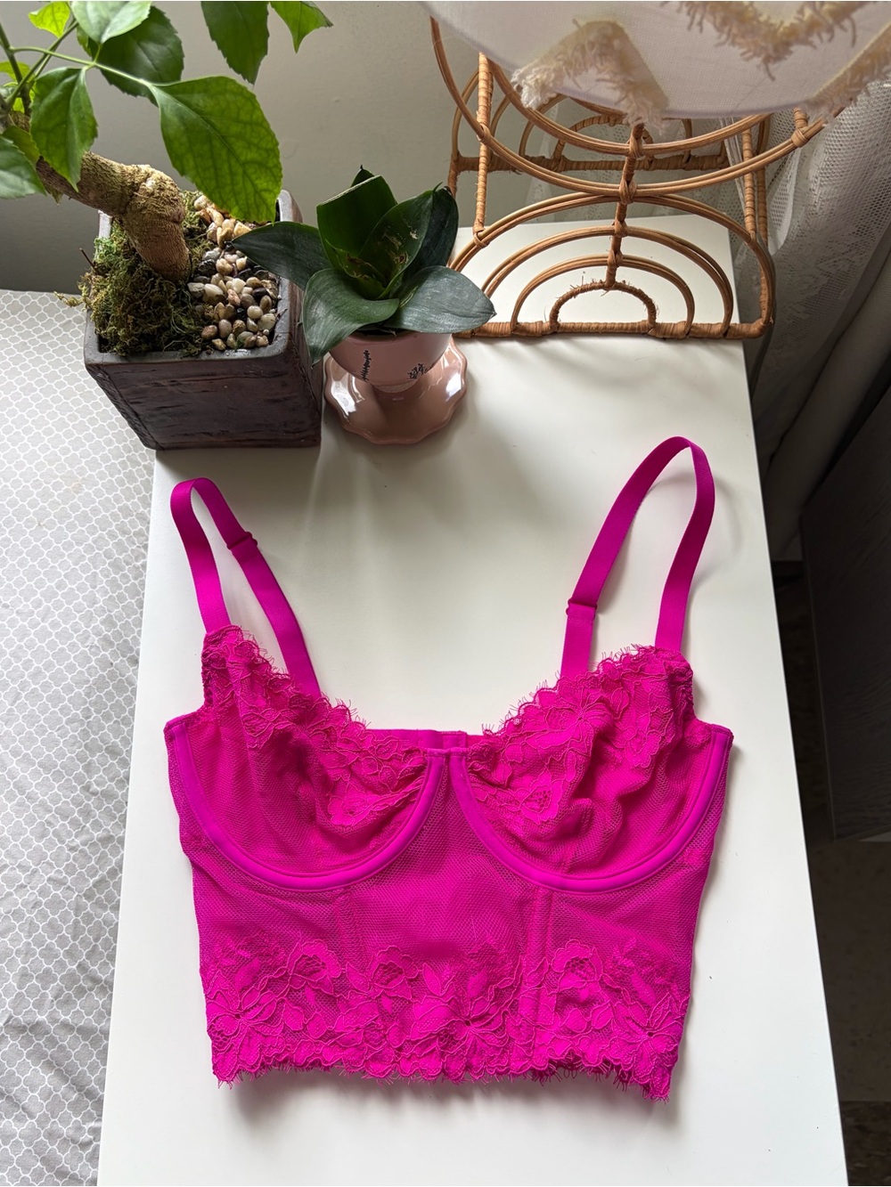 SKIMS Lace Unlined Balconette Corset